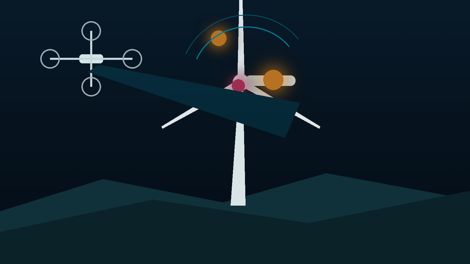 Drone inspection of a wind turbine