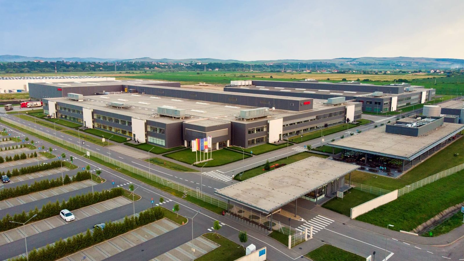 Vedere aeriană a fabricii Robert Bosch